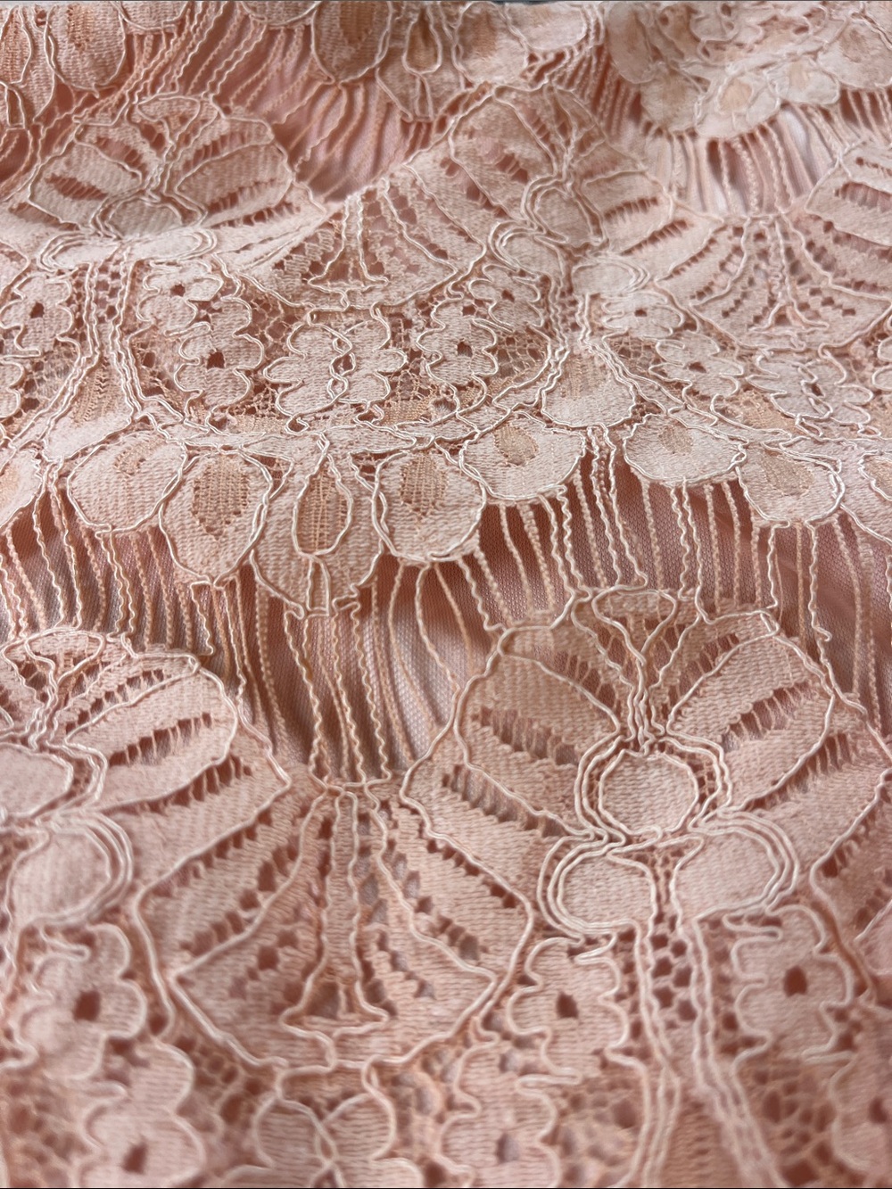 🍑🍑🍑Jessica Howard Elegant Bright Pastel Peach Boat Neck Lace Dress sz10 - Picture 6 of 16